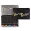 Trojhranné pastelky Faber-Castell Black Edition 36 barev, ergonomický úchop, měkké dřevo