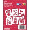 Magic papírové šablony sada T1 Vánoce II, 6 kusů vyřezaných z kartonu 220g