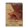 Blok SM.LT A5 Start Pad Natural Brown, 20 listů hnědého kraft papíru 125 g/m2, kroužková vazba
