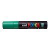Akrylový popisovač Uni Posca PC-17K zelená, plochý hrot šířky 15 mm
