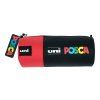 Penál Uni POSCA červeno-černý pro přenášení a skladování popisovačů POSCA