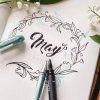 Uni PIN Calligraphy 5 ks, kalibrované hroty pro kaligrafi i technické kreslení