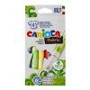 Sada 6 textilních fixů Carioca s maxi hrotem 6 mm, permanentní barvy na látku