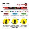 Sada 8 akrylových popisovačů POSCA PC-5BR, vhodná pro plátno, dřevo, papír i sklo