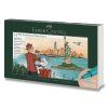 Faber-Castell Pitt Artist Pen Brush edice New York, sada 12 štětcových popisovačů s pigmentovým inkoustem