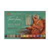 Sada White Nights Animals, 12 monopigmentových akvarelů v kyvetách 2,5 ml, plastové pouzdro