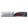 Uni Chalk Marker PWE-8K křídový popisovač 8 mm, stříbrná barva, hrot chisel
