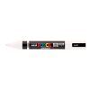 Uni Posca PC-5BR akrylový popisovač se štětcovým hrotem, stopa 1-4 mm, bílá barva