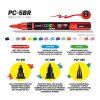 Akrylový popisovač Uni Posca PC-5BR, poloohebný hrot, zelená 6, variabilní stopa 1-4 mm