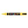 Uni Posca PC-5BR akrylový popisovač se štětcovým hrotem, stopa 1-4 mm, žlutý odstín 2