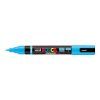 Uni Posca PC-5BR akrylový popisovač, štětcový hrot 1-4 mm, světle modrý odstín 8