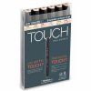 ShinHan TOUCH Twin Brush Marker sada 6 ks v pleťových odstínech, oboustranný alkoholový fix