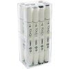 ShinHan Art TOUCH Twin Brush Marker, sada 12 designérských fixů v šedých odstínech