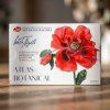 Akvarelová sada White Nights Atlas Botanical, 12 pánviček 2,5 ml pro botanickou ilustraci