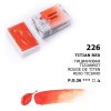 White Nights Titian Red 226 granulující akvarelová barva v pánvičce 2,5 ml, Nevskaya Palitra